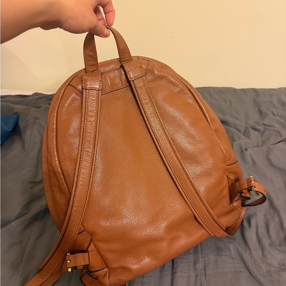 Michael Kors Brown Leather Backpack and Wallet Set - Picture 2 of 4